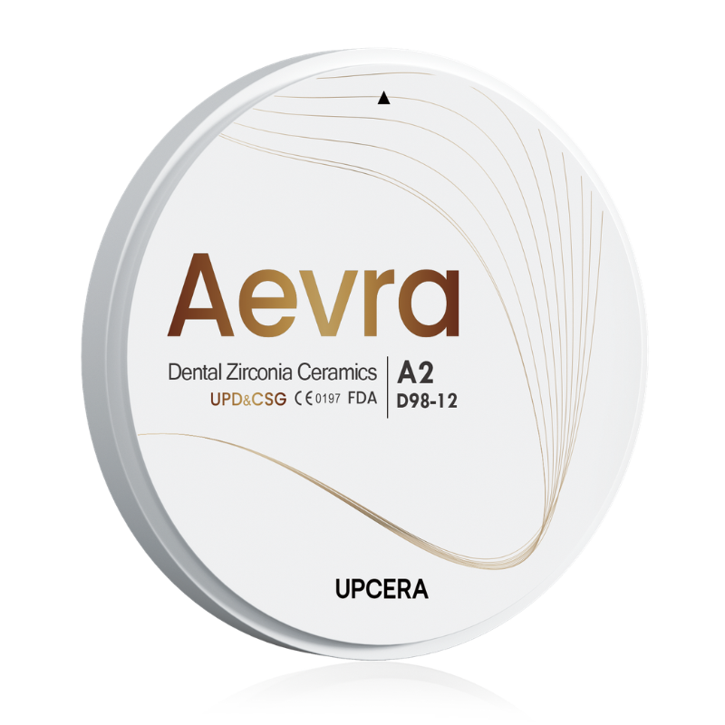UPCERA Aevra 4Y/5Y multilayer zirconia disc for milled crowns and bridges