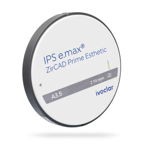 IPS e.max ZirCAD Prime Esthetics zirconia by Ivoclar for milled crowns and bridges