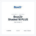 BruxZir Shaded 16 PLUS solid zirconia by Glidewell for milled crowns